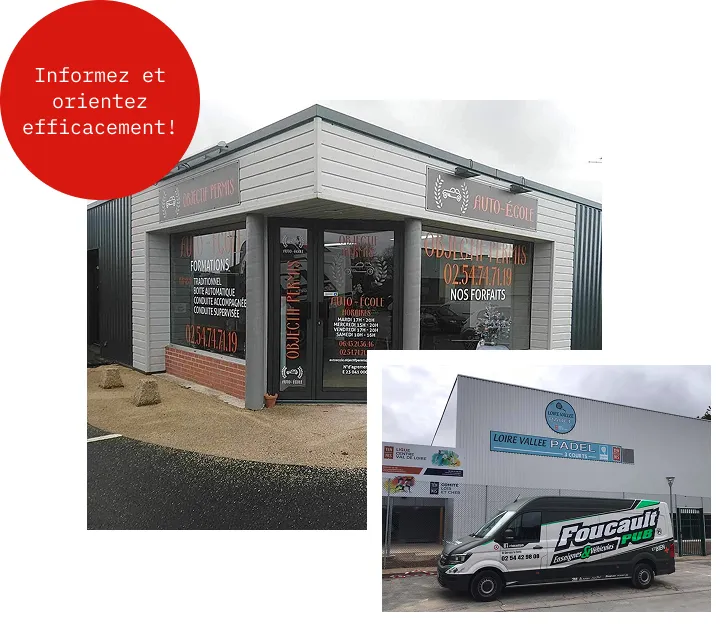 enseigne sur mesure à Saint‑Gervais‑la‑Forêt près de Blois dans le Loir-et-Cher 41